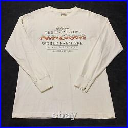 Vintage Emperors New Groove Walt Disney movie promo Long Sleeve T Shirt Men's M