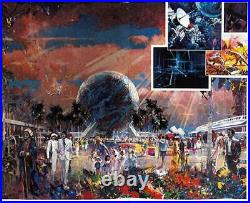 Vintage Epcot Center 13 Pre-opening Unused Postcards And Information Brochure