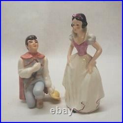 Vintage Goebel Walt Disney Snow White, Prince Charming 7 Seven Dwarfs Dwarves