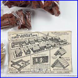 Vintage Halsam Walt Disney Early Settlers Logs with Box & Instructions 741 Pieces