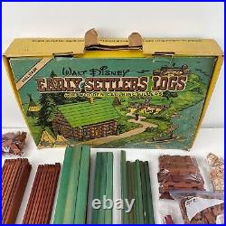 Vintage Halsam Walt Disney Early Settlers Logs with Box & Instructions 741 Pieces