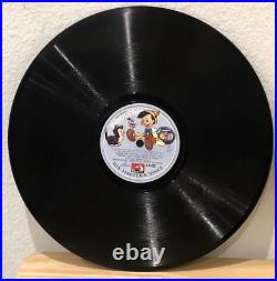 Vintage Htf Walt Disney's Pinocchio Victor Records 78 RPM 3 Records Storybook