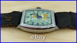 Vintage Ingersoll Donald Duck US Time Watch WDP Walt Disney 1950s