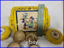 Vintage J Chein Walt Disney Prod Tea Set