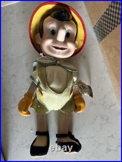 Vintage Knickerbocker Pinocchio Doll Walt Disney Toy Collectable Original Box