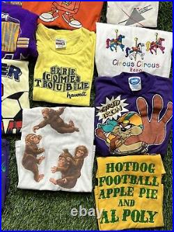 Vintage LOT OF 46 80's 90's 2000's Walt Disney T-Shirts Toddler & Youth Kids