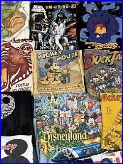 Vintage LOT OF 47 90's 2000's 2010's Walt Disney T-Shirts Men's Mickey Goofy