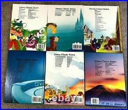 Vintage Lot (12) Twelve Walt Disney Classic Series Hardback Books 8.5 x 11.5