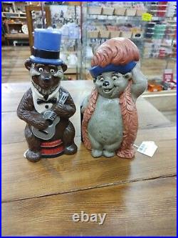 Vintage Lot 2 Country Bear Jamboree Walt Disney Productions Ceramic Figurines