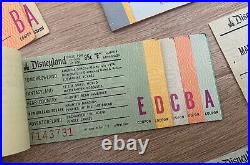 Vintage Lot Of 1968 Walt Disney Disneyland Magic Kingdom Tickets Booklets Books