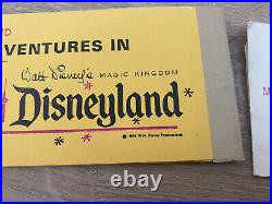 Vintage Lot Of 1968 Walt Disney Disneyland Magic Kingdom Tickets Booklets Books
