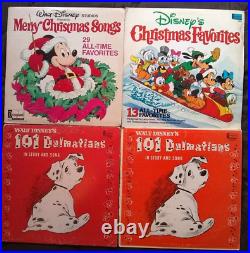 Vintage Lot of 40 Walt Disney Vinyl LP's Storybooks & Records Collection