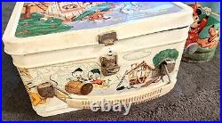 Vintage MICKEY MOUSE CLUB Walt Disney Metal Lunch Box Thermos 1963, NICE