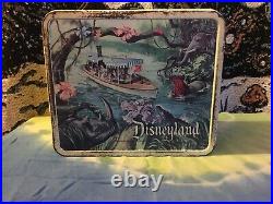 Vintage Metal Disneyland Lunch Box Aladdin Industries USA WaltDisney Productions
