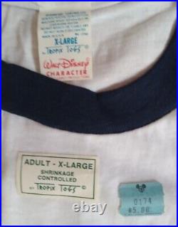 Vintage Mickey Mouse Fort Wilderness Resort Shirt Adult XL Walt Disney World NEW