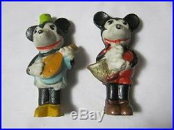 Vintage Mickey Mouse Rare Band Walt Disney Figures Set of 5 T