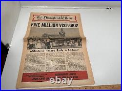 Vintage October 1956 Disneyland News Vol 2 No 4 Disneyland Walt Disney Paper