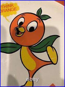 Vintage Orange Bird Florida Walt Disney World 10-3/4 Tin Tray