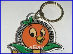 Vintage Orange Bird Key Chain Walt Disney Productions Monogram Products Largo Fl