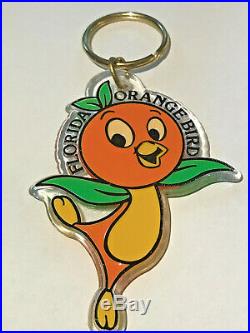 Vintage Orange Bird Key Chain Walt Disney Productions Monogram Products Largo Fl