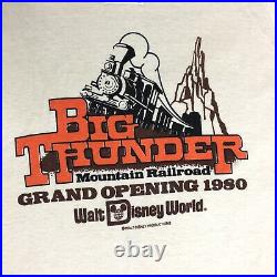 Vintage RARE 1980 Deadstock Walt Disney World Big Thunder Grand Opening T Shirt