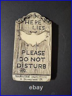 Vintage Randotti TOMBSTONE plaque Disneyland HAUNTED MANSION mint condition