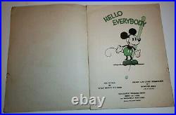 Vintage Rare 1930 MICKEY MOUSE BOOK Walt Disney Game Complete