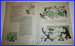 Vintage Rare 1930 MICKEY MOUSE BOOK Walt Disney Game Complete