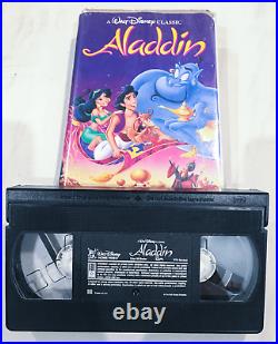 Vintage Rare Aladdin (VHS, 1993) Black Diamond #1662 Walt Disney Classic Original