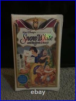 Vintage Sealed Walt Disney Masterpiece Snow White And The Seven Dwarfs VHS 1524