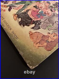 Vintage Simon and Schuster 1953 Walt Disney Treasury Giant Golden Book