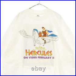 Vintage Size Xl 90S Walt Disney Masterpiece Hercules Short Sleeve T-Shirt White