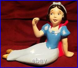 Vintage Snow White and The Seven Dwarfs Ceramic Figurines Set Walt Disney Prod