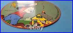 Vintage Socony Gasoline Porcelain Mickey Mouse Chief Walt Disney Gas Pump Sign