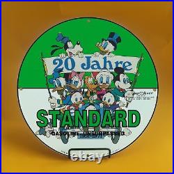 Vintage Standard Gasoline Porcelain Mickey Mouse Walt Disney Service Gas Sign036