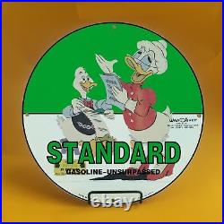 Vintage Standard Gasoline Porcelain Mickey Mouse Walt Disney Service Gas Sign038