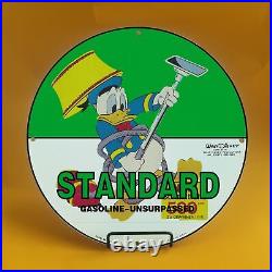 Vintage Standard Gasoline Porcelain Mickey Mouse Walt Disney Service Gas Sign040