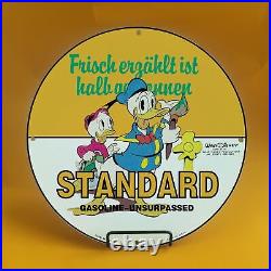 Vintage Standard Gasoline Porcelain Mickey Mouse Walt Disney Service Gas Sign046