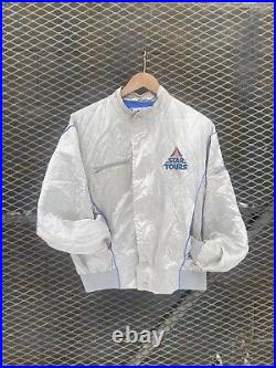 Vintage Star tours satin jacket Walt Disney World size medium made in usa 80s