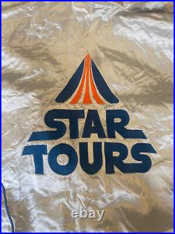 Vintage Star tours satin jacket Walt Disney World size medium made in usa 80s
