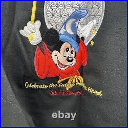 Vintage Sweater Walt Disney 2000 Epcot Sorcerer Mickey Size XXL New Embroidered
