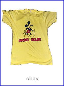 Vintage T-Shirt Mickey Mouse Single Stitch Double Sided Original Walt Disney