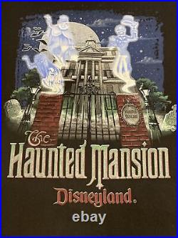 Vintage The Haunted Mansion WALT DISNEY Disneyland Glow In Dark XL T shirt