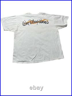 Vintage Tigger Walt Disney World T-Shirt Size XL Beige 90s Pooh Big Face