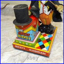 Vintage Tin Linemar Mickey the Magician Battery Operated Walt Disney Toy Parts