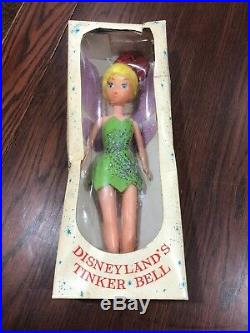 Vintage Tinkerbell Doll Walt Disney Productions 1960s Disneylands With Box