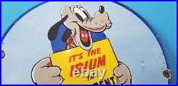Vintage Toothpaste Porcelain Gas Walt Disney Mickey Mouse's Pet Dog Pluto Sign