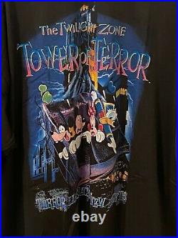 Vintage Tower of Terror Shirt Walt Disney World Twilight Zone 90s Rare NWT