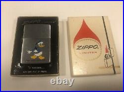 Vintage Unused 1976 Walt Disney Donald Duck Zippo Lighter in the Box