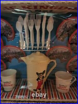 Vintage Unused Wolverine Walt Disney Magic Kingdom Tea Set MIB